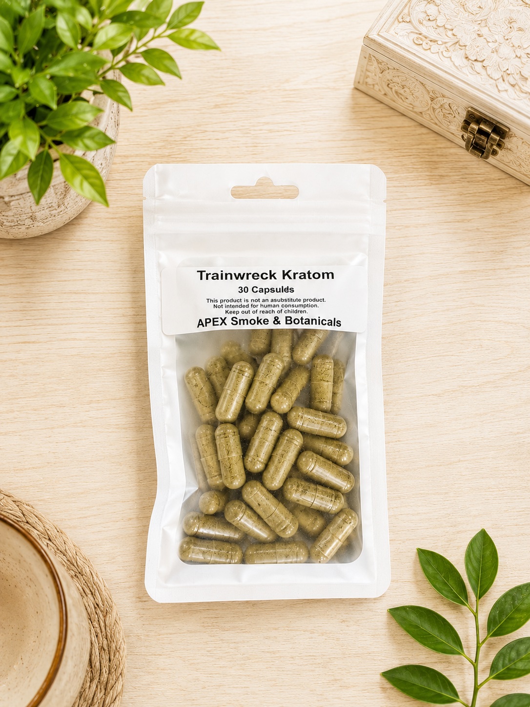 Trainwreck Kratom 30 Capsule